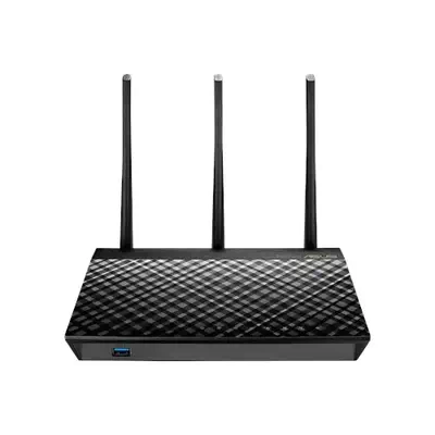 ASUS RT-AC1900U routeur sans fil Gigabit Ethernet Bi-bande (2,4 GHz / 5 GHz) Noir - Asus - Routeur - visuel 1