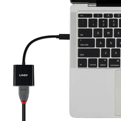 Lindy 43438 câble vidéo et adaptateur 0,15 m USB Type-C HDMI Noir - Connectique - visuel 5