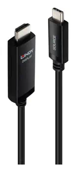 Garantie Lindy 43436 câble vidéo et adaptateur 5 m USB Type-C HDMI Noir