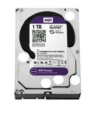 Western Digital Purple disque dur 1 To 5400 tr/min 64 Mo 3.5" Série ATA III - Disque dur Interne - visuel 3