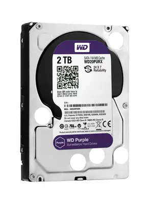 Western Digital Purple disque dur 2 To 5400 tr/min 64 Mo 3.5" Série ATA III - Disque dur Interne - visuel 2