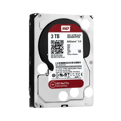 Western Digital Red Pro 3TB disque dur 3 To 7200 tr/min 64 Mo 3.5" Série ATA III - Disque dur Interne - visuel 1