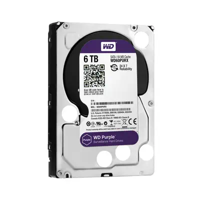 Western Digital Purple disque dur 6 To 5400 tr/min 64 Mo 3.5" Série ATA III - Disque dur Interne - visuel 2