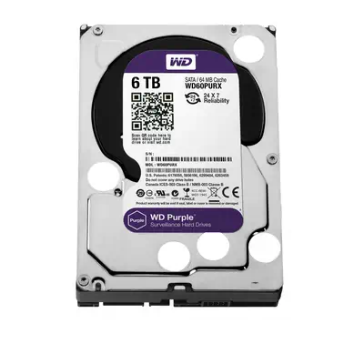 Western Digital Purple disque dur 6 To 5400 tr/min 64 Mo 3.5" Série ATA III - Disque dur Interne - visuel 3