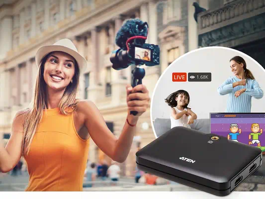 CAMLIVE™+ (Capture vidéo HDMI vers USB-C UVC avec transfert de l’alimentation PD 3.0) - ATEN - Accessoire Affichage - visuel 4