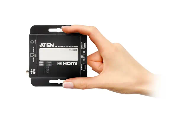ATEN VE1821-AT-G extension audio/video Émetteur et récepteur AV Noir - Accessoire Affichage - visuel 6