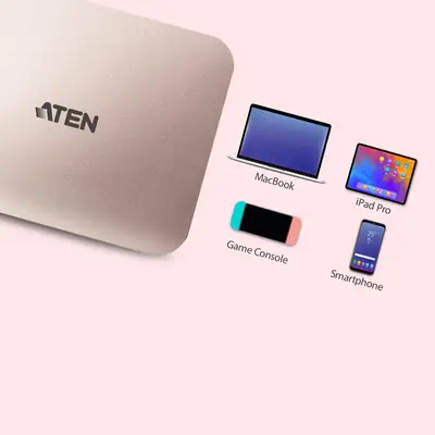 Mini-station USB-C 4K Ultra avec transfert de l’alimentation - ATEN - Autre Accessoire pour portable - visuel 4