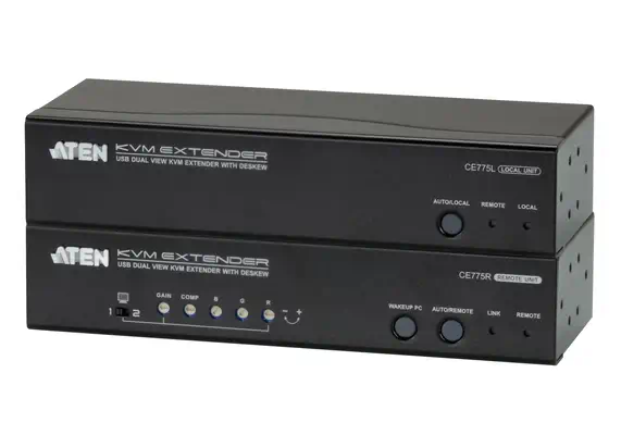 ATEN CE775 extension audio/video Émetteur et récepteur AV Noir - Accessoire Réseau - visuel 1
