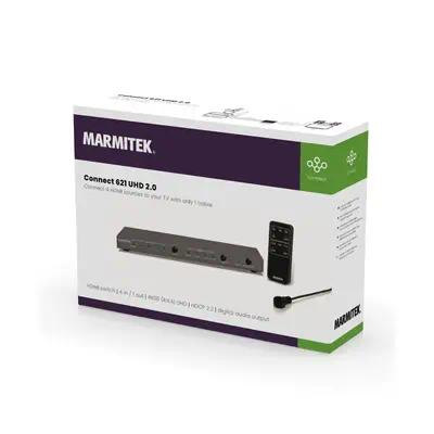 Connect 621 UHD 2.0 - Switch HDMI 4K 60Hz - 4 entrées / 1 sortie - Marmitek - Accessoire Affichage - visuel 8