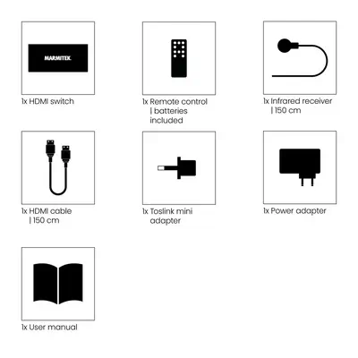 Connect 621 UHD 2.0 - Switch HDMI 4K 60Hz - 4 entrées / 1 sortie - Marmitek - Accessoire Affichage - visuel 7