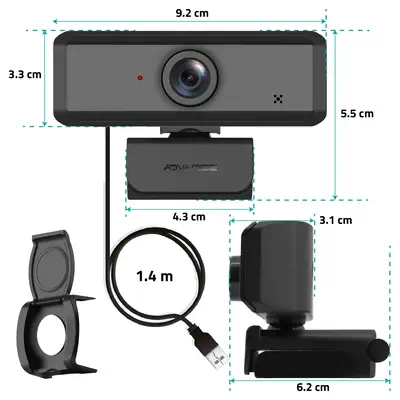 ADVANCE Livestream webcam 1920 x 1080 pixels USB Noir - Webcam - visuel 9