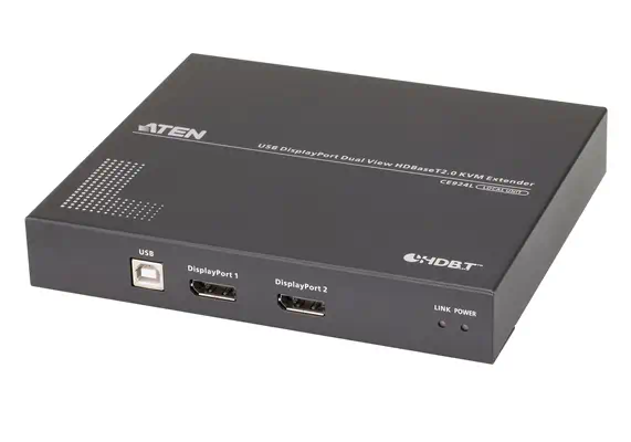Système d’extension KVM USB DisplayPort double vue HDBaseT™ 2.0 (4K à 100 m pour vue unique) - ATEN - Accessoire Réseau - visuel 2