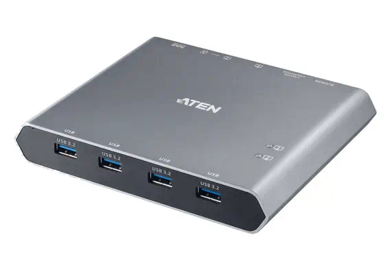 Commutateur KVM à 2 ports 4K DisplayPort USB-C avec passage d'alimentation - ATEN - Accessoire Réseau - visuel 1