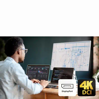 Commutateur KVM à 2 ports 4K DisplayPort USB-C avec passage d'alimentation - ATEN - Accessoire Réseau - visuel 4