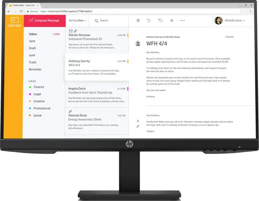 Écran FHD HP P24h G4 - Ecran TV - visuel 2