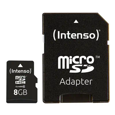 Intenso 8GB MicroSDHC 8 Go Classe 10 - Carte Mémoire - visuel 1