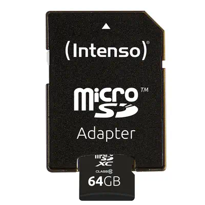 Intenso 64GB MicroSDHC 64 Go MicroSDXC Classe 10 - Carte Mémoire - visuel 3