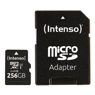 Intenso microSD Karte UHS-I Premium 256 Go Classe 10 - Carte Mémoire - visuel 3