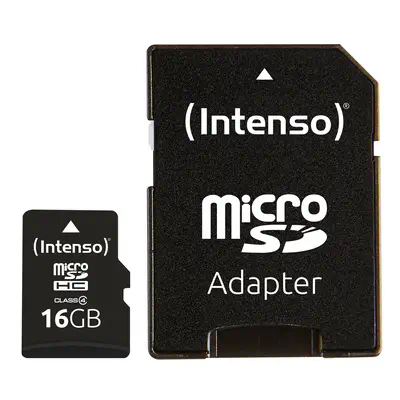 Intenso 3403470 mémoire flash 16 Go MicroSDHC Classe 4 - Carte Mémoire - visuel 2