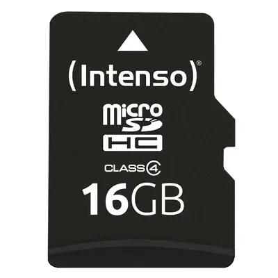 Intenso 3403470 mémoire flash 16 Go MicroSDHC Classe 4 - Carte Mémoire - visuel 1