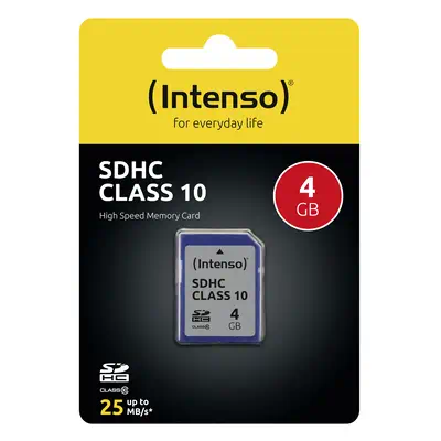 Intenso 4GB SDHC 4 Go Classe 10 - Carte Mémoire - visuel 2