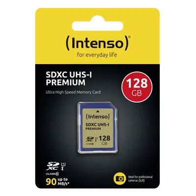 Intenso SDXC 128GB 128 Go UHS-I Classe 10 - Carte Mémoire - visuel 2