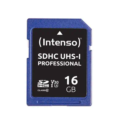 Intenso 16GB SDHC 16 Go UHS-I Classe 10 - Carte Mémoire - visuel 1