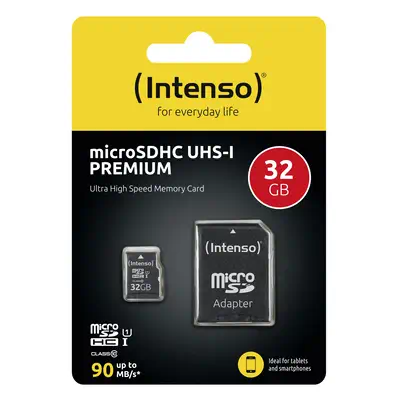 Intenso 32GB microSDHC 32 Go UHS-I Classe 10 - Carte Mémoire - visuel 4