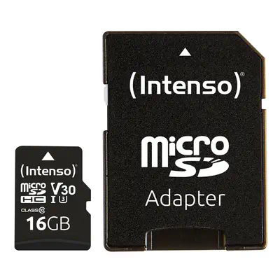 Intenso 3433470 mémoire flash 16 Go MicroSDHC UHS-I Classe 10 - Carte Mémoire - visuel 3