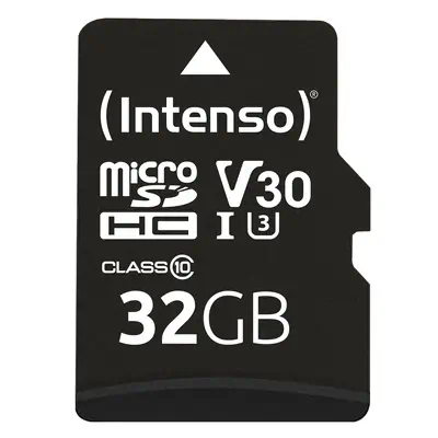 Intenso 3433480 mémoire flash 32 Go MicroSDHC UHS-I Classe 10 - Carte Mémoire - visuel 1