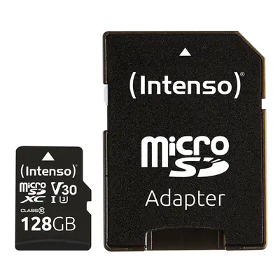 microSDXC 128GB Class 10 UHS-I Professional - Extended Capacity SD (MicroSDHC) - Intenso - Carte Mémoire - visuel 3