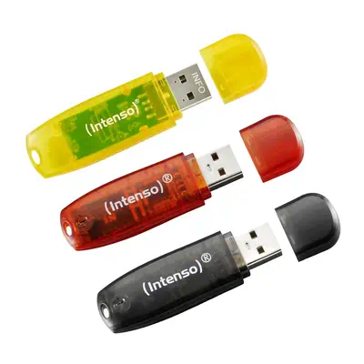 Rainbow 3x32GB Yellow/Red/Black - Intenso - Clé USB - visuel 5