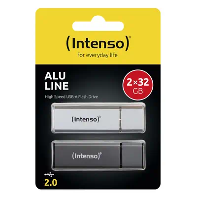 AluLine USB Drive 32GB Doppelpack 2x32GB - 32 GB - Intenso - Clé USB - visuel 2