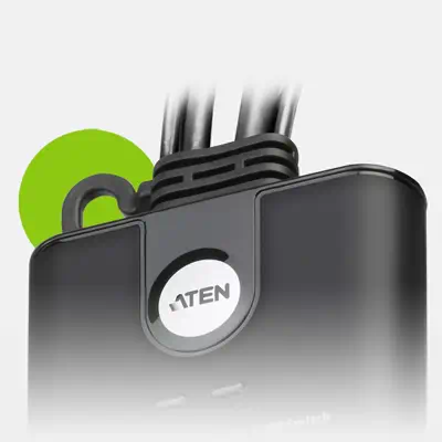 ATEN Commutateur KVM câblé FHD HDMI à 2 ports - Accessoire Réseau - visuel 3