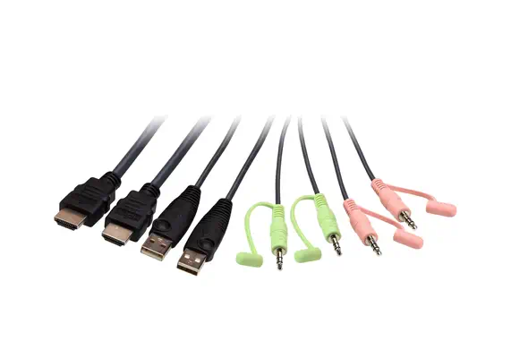 Commutateur KVM câble HDMI 4K USB 2 ports avec sélecteur de port distant - ATEN - Accessoire Réseau - visuel 3