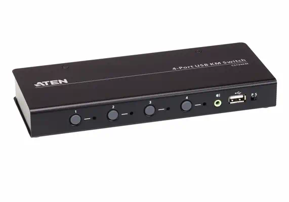 Commutateur KM sans limite USB à 4 ports (câbles inclus) - ATEN - Accessoire Réseau - visuel 4