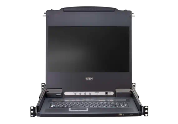 ATEN CL5708MW support d'ordinateurs 43,9 cm (17.3") 1920 x 1080 pixels Métal, Plastique Noir 1U - Accessoire Réseau - visuel 4