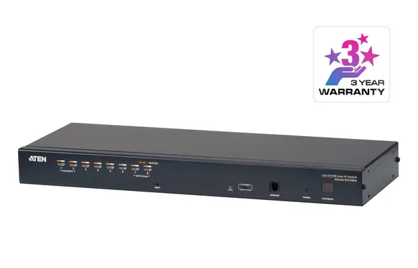Commutateur KVM 8 ports Multi-Interface Cat 5 sur IP accès de partage 1 local/distant - ATEN - Accessoire Réseau - visuel 1