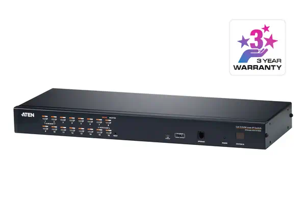 Commutateur KVM 16 ports Multi-Interface Cat 5 sur IP accès de partage 1 local/distant - ATEN - Accessoire Réseau - visuel 1