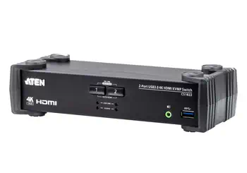 Offre Commutateur KVMP™ HDMI 4K 2 ports USB 3.0 avec mode de mélangeur audio