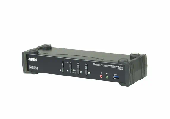Commutateur KVMP™ MST DisplayPort 4K 4 ports USB 3.0 (câbles inclus) - ATEN - Accessoire Réseau - visuel 1