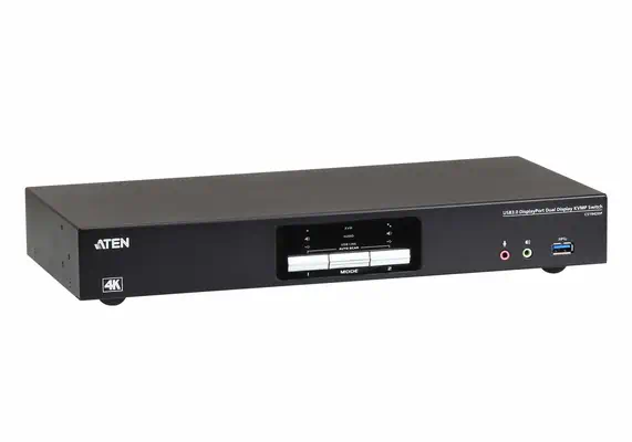 Commutateur KVMP™ deux affichage DisplayPort 4K 2 ports USB 3.0 - ATEN - Accessoire Réseau - visuel 4
