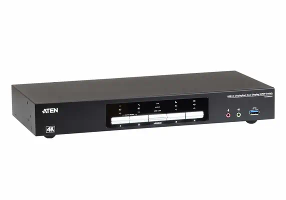 Commutateur KVMP™ deux affichage DisplayPort 4K 4 ports USB 3.0 - ATEN - Accessoire Réseau - visuel 4