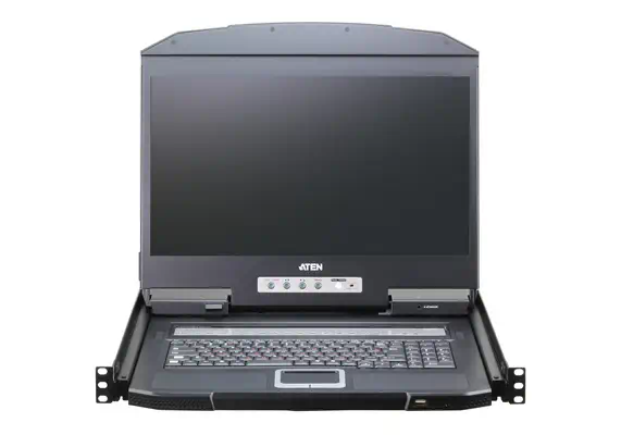 ATEN CL3116NX support d'ordinateurs 47 cm (18.5") 1366 x 768 pixels Métal, Plastique Noir 1U - Accessoire Réseau - visuel 2