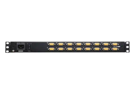 ATEN CL3116NX support d'ordinateurs 47 cm (18.5") 1366 x 768 pixels Métal, Plastique Noir 1U - Accessoire Réseau - visuel 3