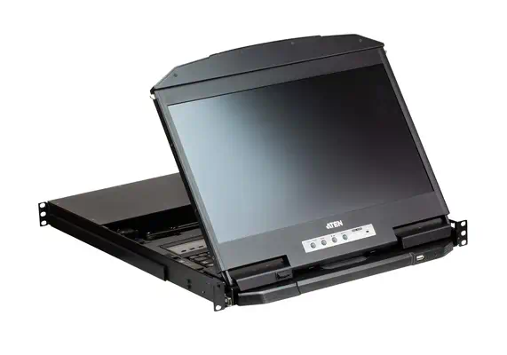 ATEN CL3884NW support d'ordinateurs 47 cm (18.5") 1920 x 1080 pixels Métal Noir 1U - Accessoire Réseau - visuel 4