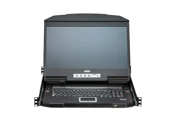 ATEN CL3884NW support d'ordinateurs 47 cm (18.5") 1920 x 1080 pixels Métal Noir 1U - Accessoire Réseau - visuel 3