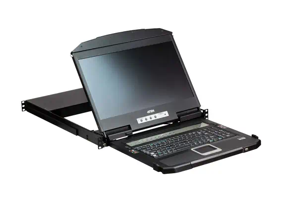 ATEN CL3884NW support d'ordinateurs 47 cm (18.5") 1920 x 1080 pixels Métal Noir 1U - Accessoire Réseau - visuel 5