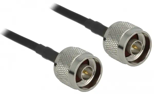 DeLOCK 90424 câble coaxial LMR195 10 m Noir, Gris - Accessoire Wifi - visuel 2