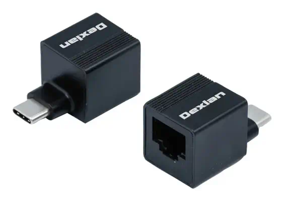 EXC 310700 changeur de genre de câble USB-C RJ-45 Noir - Accessoire Réseau - visuel 1